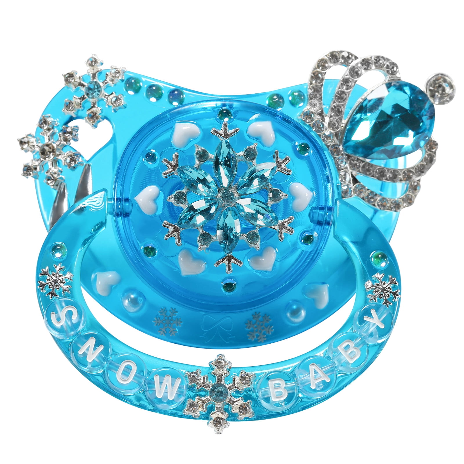 CutiePlusU Adult Sized Pacifier Large Shield Dummy Crystal DIY Handmade