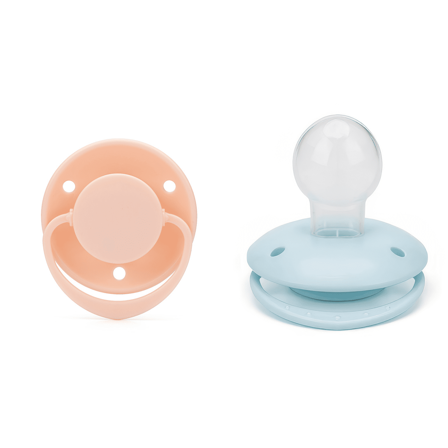 CutiePlusU Adult Sized Pacifier Round Shape 2 Pack Pink Blue - Walmart.com
