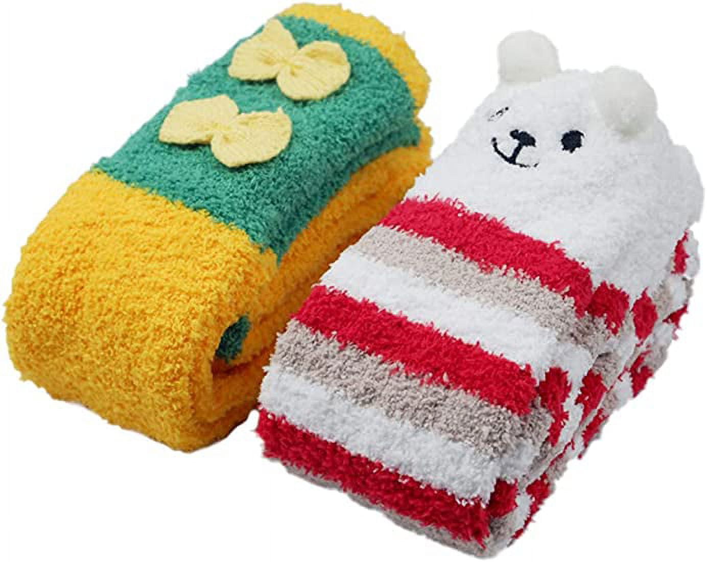 Winter Warm Coral Fleece Long Thigh High Socks Girls Women