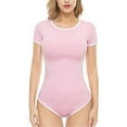 thumbnail image 1 of CutiePlusU Cotton Button Crotch Bodysuit Adult Baby Onesie Classics Romper Pink S, 1 of 5