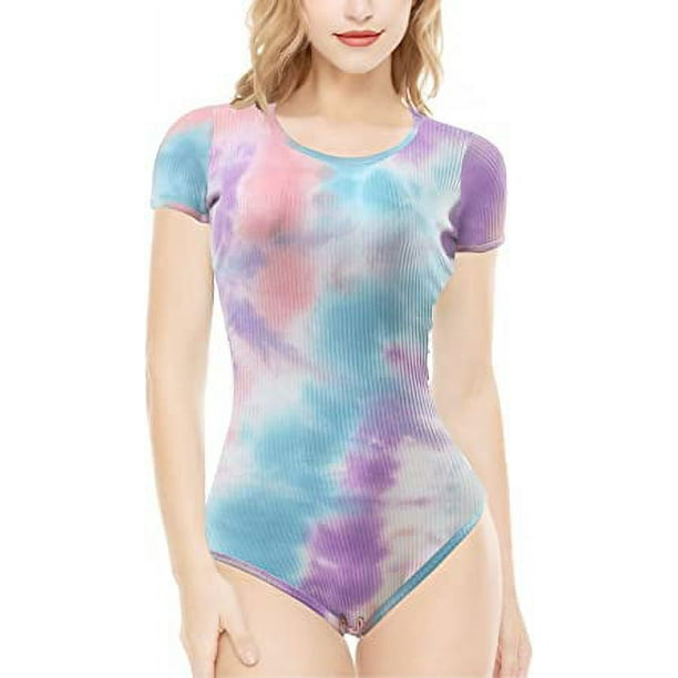 Tie Dye Pink Bodysuit Adult Tie Dye Pink Bodysuit Adult