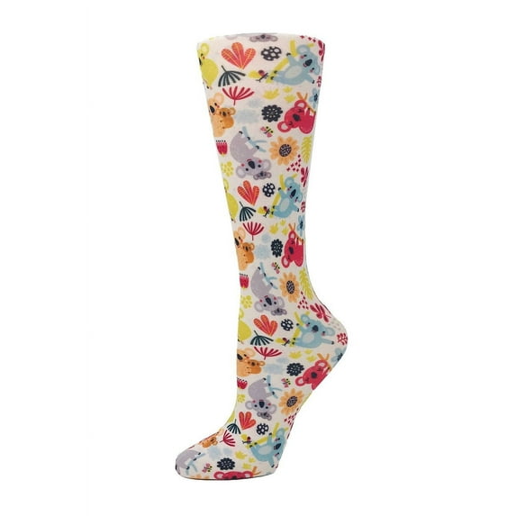 Cutieful Compression Socks Animal Prints Wide Calf Color: Kuddly Koalas, Size: OS Wide Calf