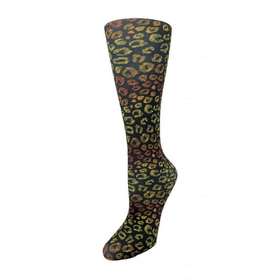 Cutieful Compression Socks Animal Prints Wide Calf Color: Leopard Spots, Size: OS Wide Calf