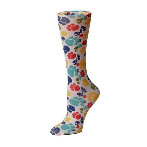 Cutieful Compression Socks Animal Prints Wide Calf Color: Paw Prints, Size: OS Wide Calf