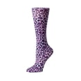thumbnail image 1 of Cutieful Compression Socks Animal Prints Wide Calf Color: Pink Leopard, Size: OS Wide Calf, 1 of 1