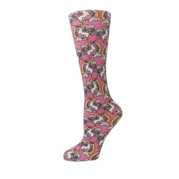 Cutieful Compression Socks Animal Prints Wide Calf Color: Unicorns, Size: OS Wide Calf