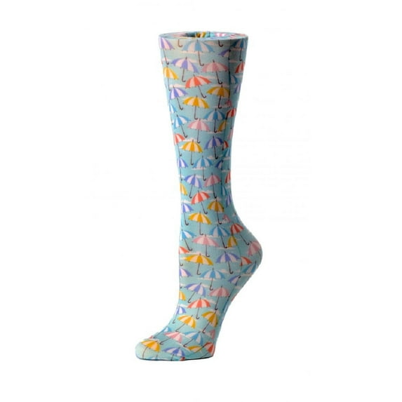 Cutieful Compression Socks Sheer Color: Striped Umbrella, Size: OS