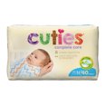 Cuties Complete Care Baby Diapers, Newborn, 40 Count