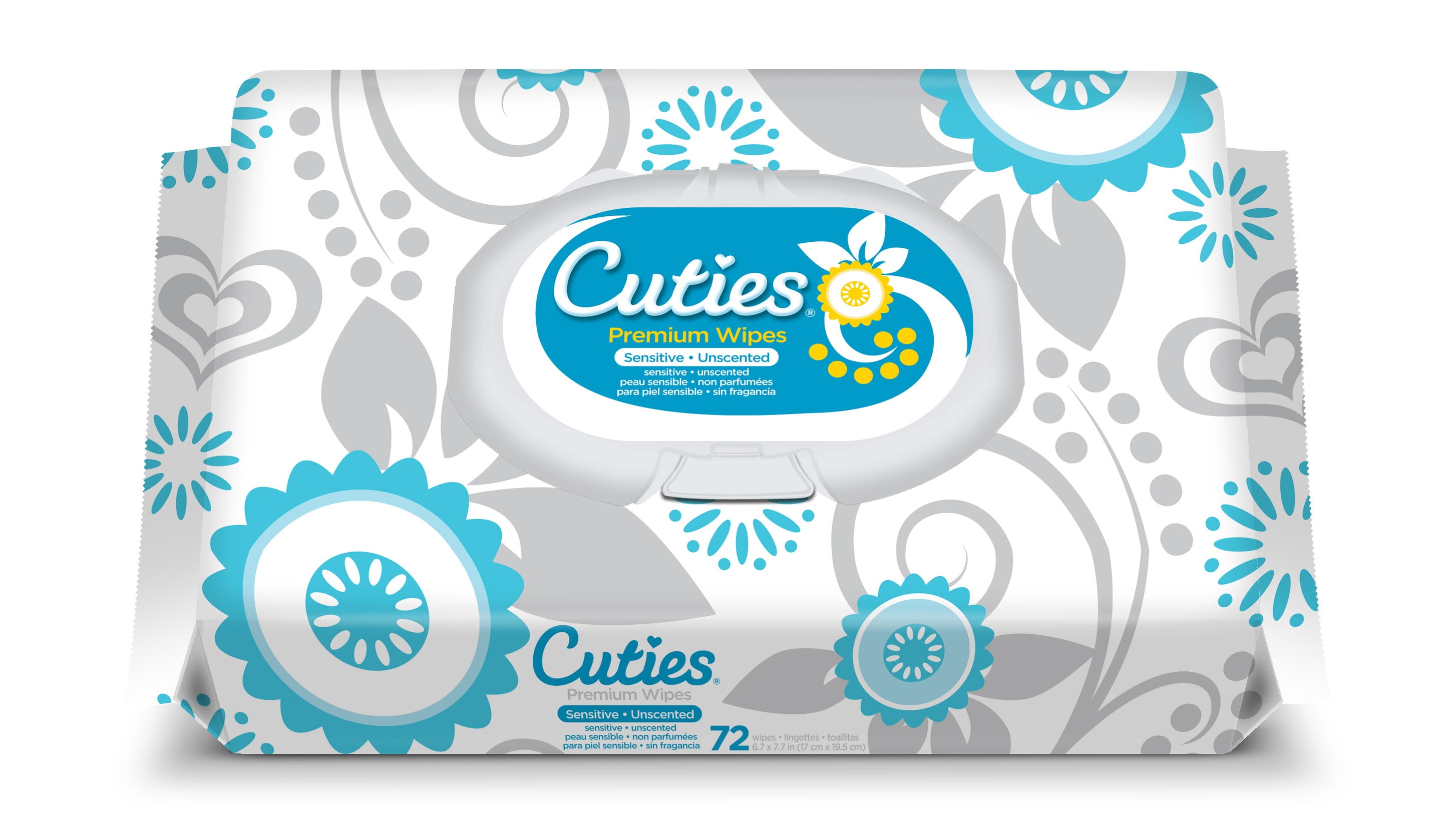 CUTIE COLLECTIONS Cuties Premium Baby Wipes, Unscented Sensitive