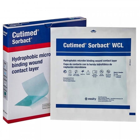 Cutimed Sorbact WCL Wound Contact Layer Dressing, 4 x 5 Inch, Sterile, 10 Count
