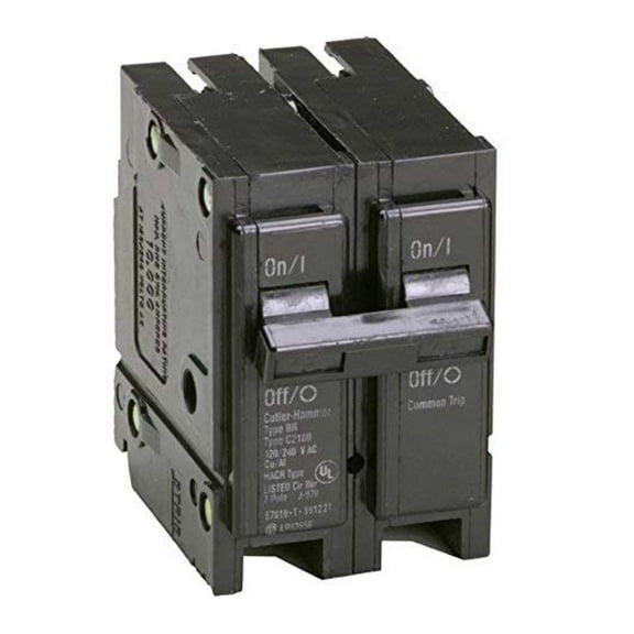 Cutler-Hammer BR2125 Type BR Circuit Breaker, 120/240 VAC, 125 A, 10 kA, 2 Poles, Thermal Magnetic Trip