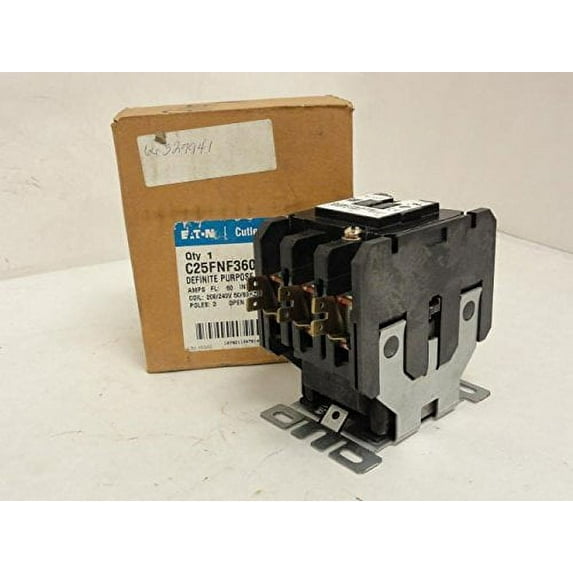 Cutler-Hammer C25FNF360B Contactor 60A, 3P, 600V, Coil: 240V