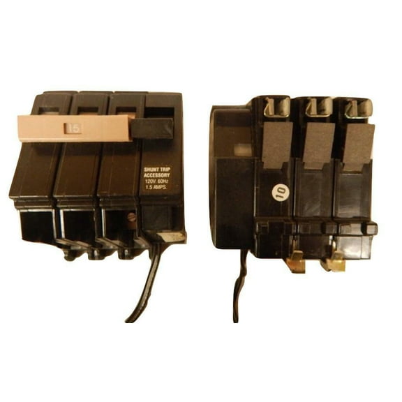 Cutler Hammer CH315ST 3 Pole 15 Amp 240 Volt Circuit Breaker With Shunt Tr