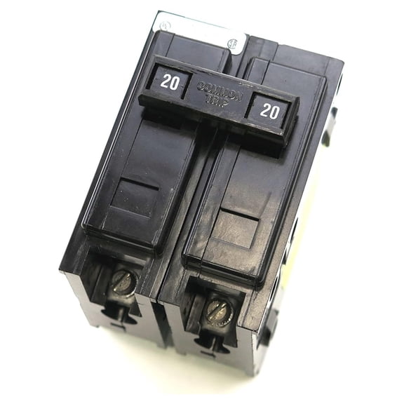 Cutler Hammer QBHW2020 Circuit Breaker 20 Amp 2-Pole Bolt-On - 120/240V Quicklag HACR Electrical Breaker for Panel Boards