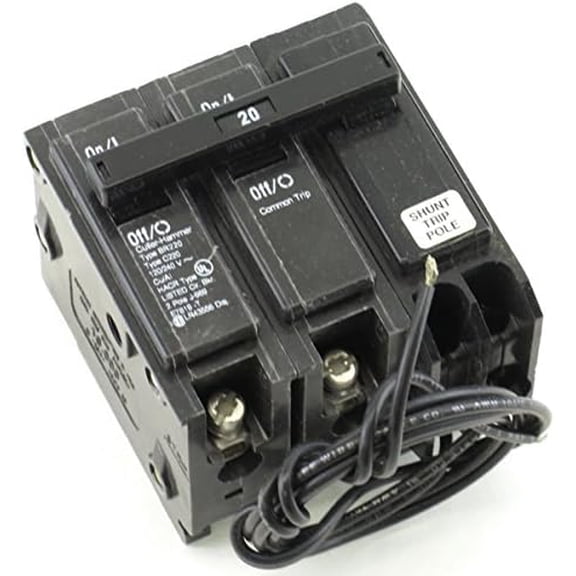 Cutler Hammer br220st Circuit Breaker, 2-Pole 20-Amp with shunt trip$$Tools & Hardware Other