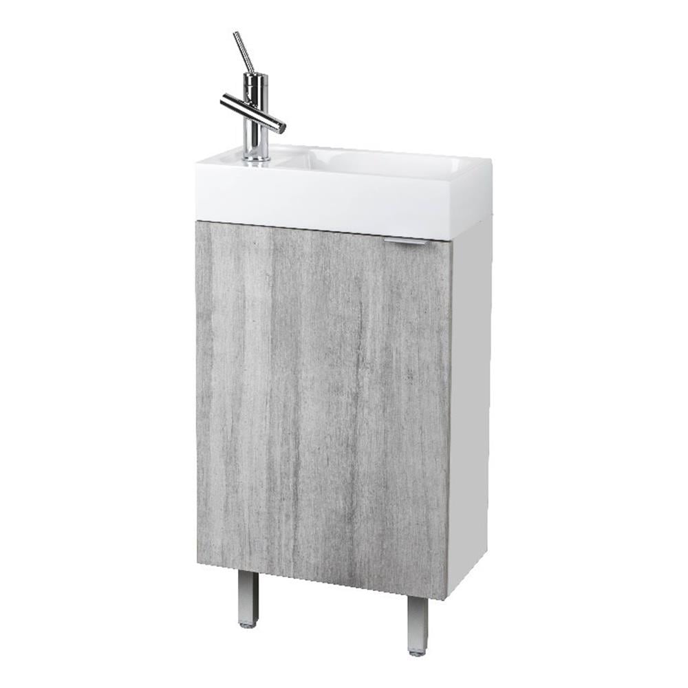 Cutler Kitchen and Bath Studio Space Saver 18" Wood Bathroom Vanity ...