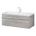 thumbnail image 1 of Cutler Kitchen and Bath Trough 42" Cultured Marble/Wood Bathroom Vanity in Gray, 1 of 6