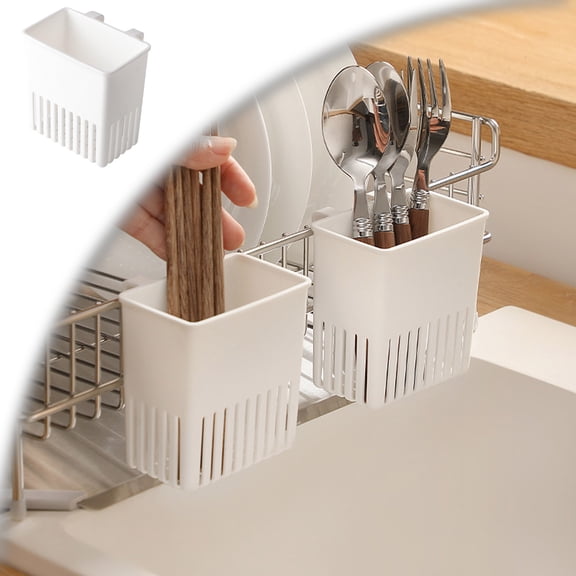 Cutlery Drying Rack, Utensil Drainer, Cutlery Drainer for Sink, Drying Rack Holder, Kitchen Drying Basket, Spoon Knife and Fork Storage Basket, Silverware Holder
