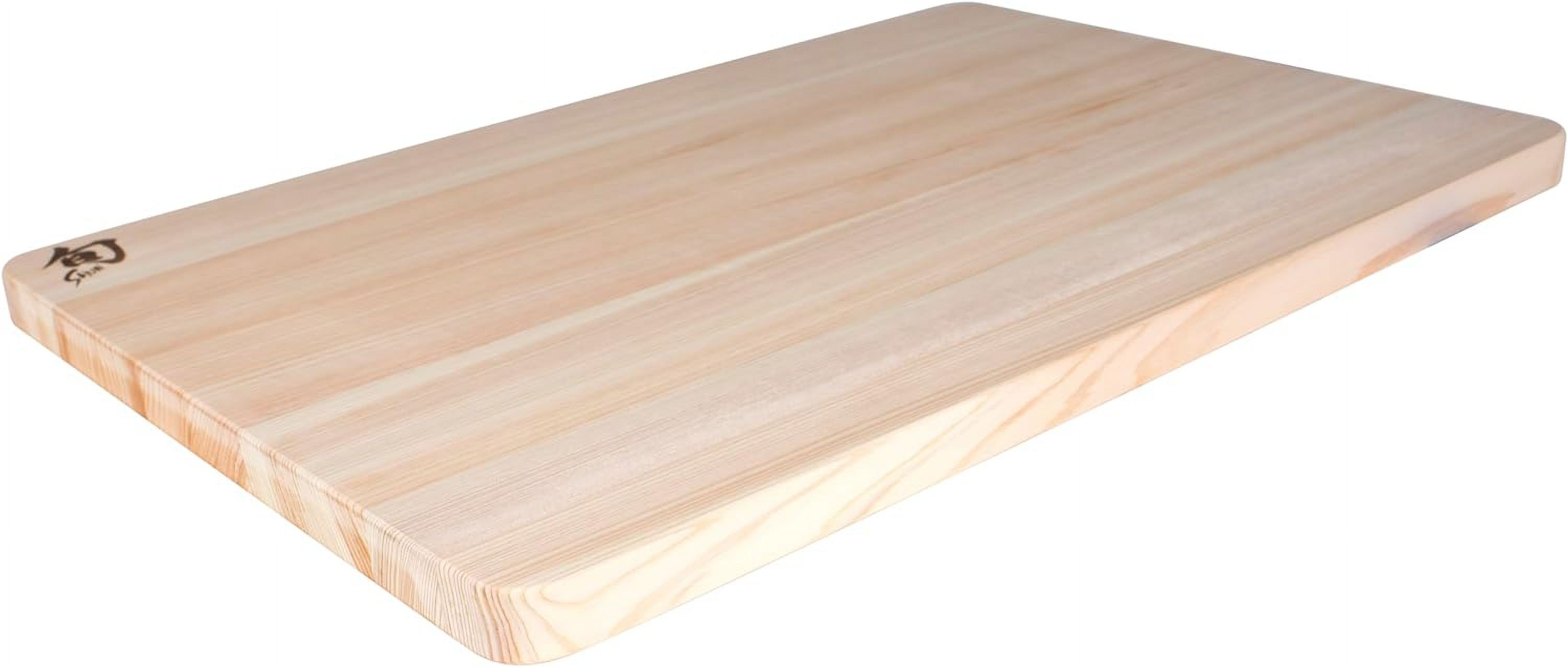Cutlery Large Hinoki Cutting Board, 17.75" x 11.75" Large Wood Cutting