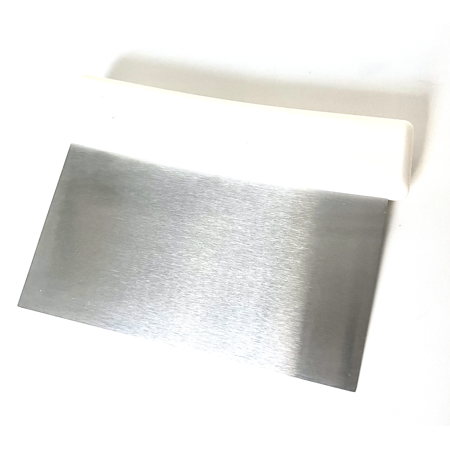 Cutlery Mania Bench Scraper, Stainless Steel Dough Scraper, Pastry Scraper, Pizza and Dough Cutter