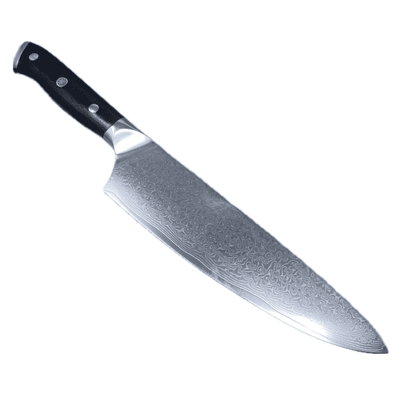 Cutlery Mania Japanese 8 inch Damascus Kitchen Knife | VG-10 Steel Gyuto Chef Knife, 67-layer High Carbon Stainless Steel with Wood Handle