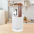 thumbnail image 1 of Cutlery Organizer Storage Bin - Plastic, Breathable Design for Utensils and Straws, Kitchen Countertop Drainage, Commercial or Home Use, 1 of 8