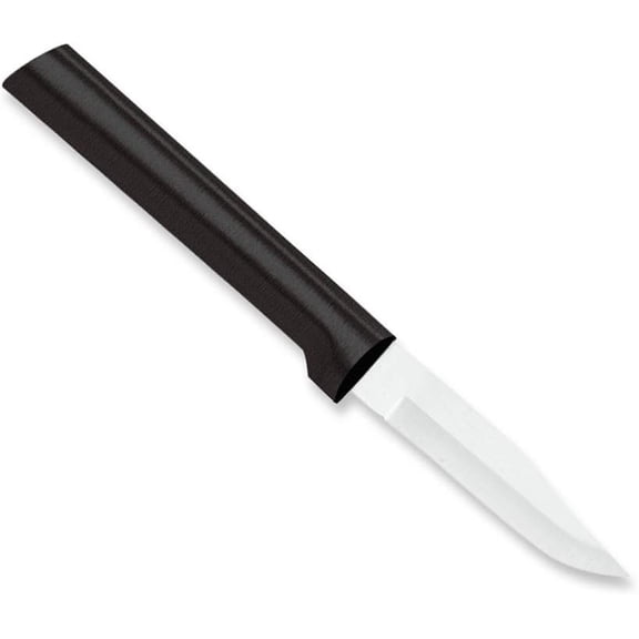 Cutlery Peeling Paring Knife (W202), 2.5" Stainless Steel Blade, Black Handle