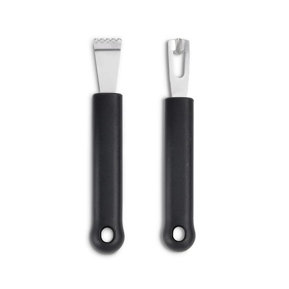 Cutlery-Pro Citrus Zester and Channel Knife Set, Japanese Stainless Steel Blades, Includes 1 Zester and 1 Channel Knife