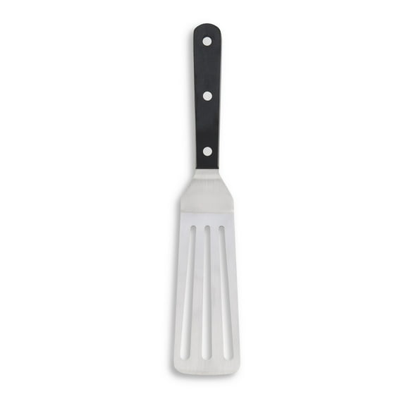 Cutlery-Pro Narrow Triple-Rivet Slotted Turner, Cat Cora Approved, Stainless Steel