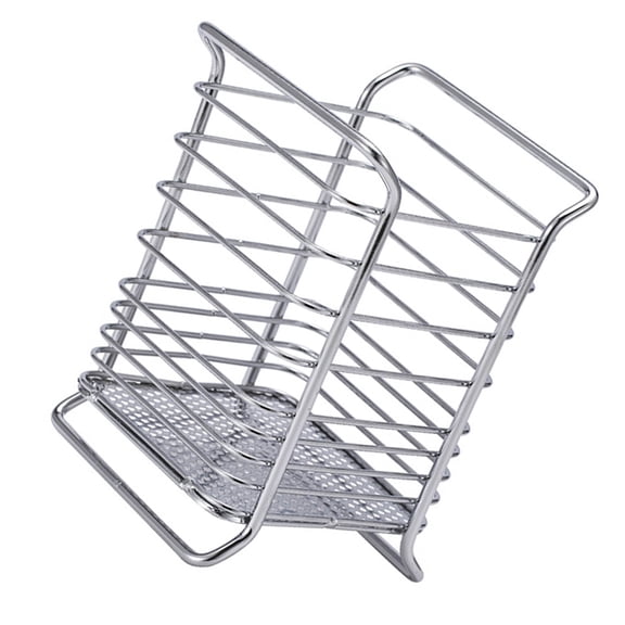 Cutlery Utensil Silverware Drying Rack Chopsticks Basket Holder Flatware Storage Solution for Kitchen Silver