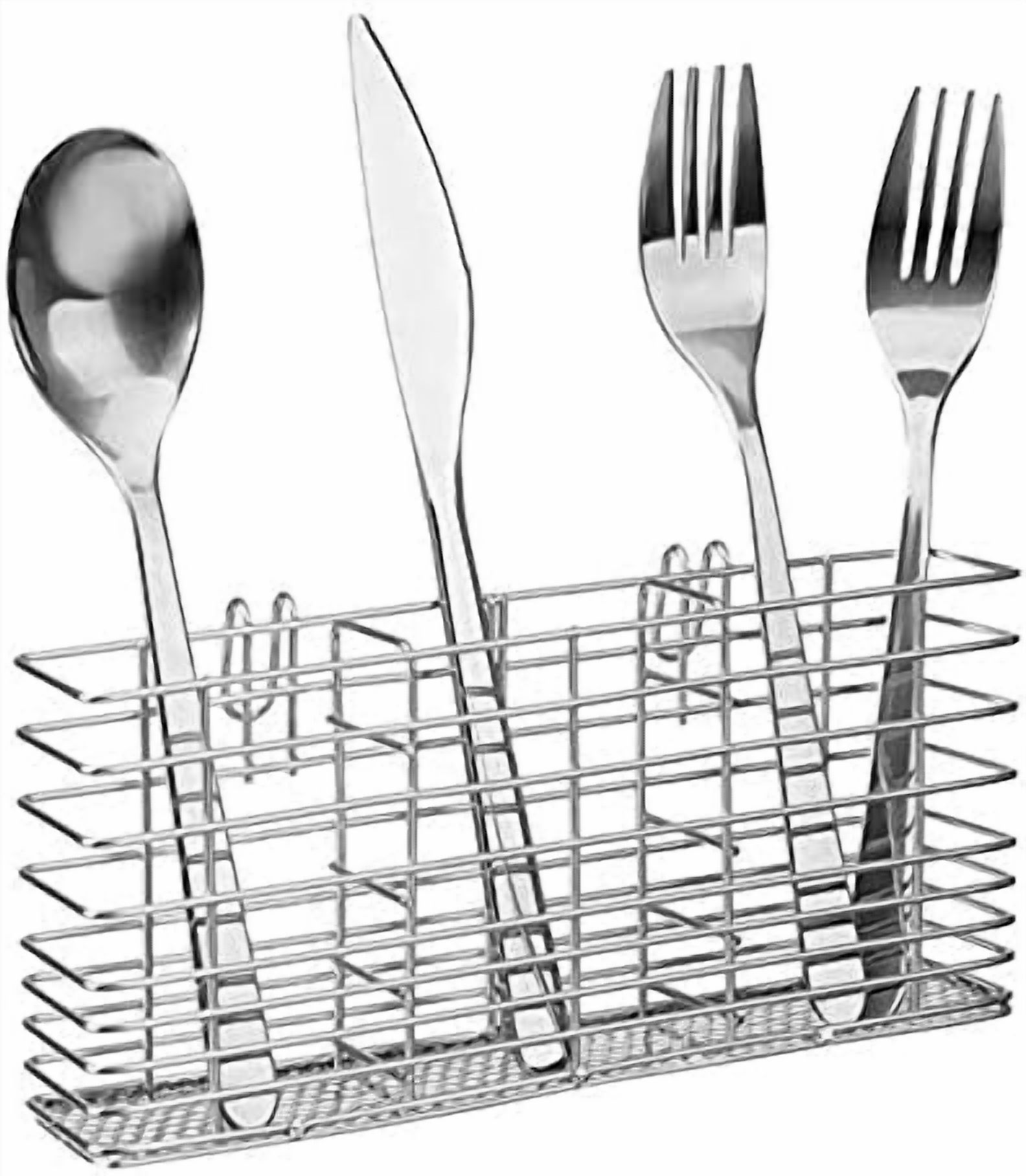Open Flatware Rack Cutlery Utensil Silverware Drying Rack, Flatware Storage Solution ...