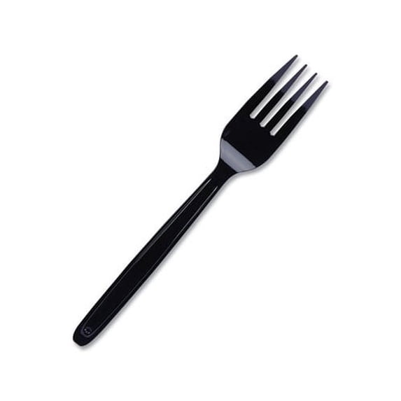 Cutlery for Cutlerease Dispensing System Fork, 6", Black, 960/Box