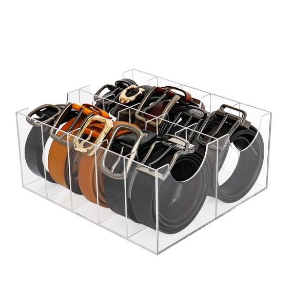 Cutora Belt Organizer, Acrylic Belt Storage Holder for Closet and ...