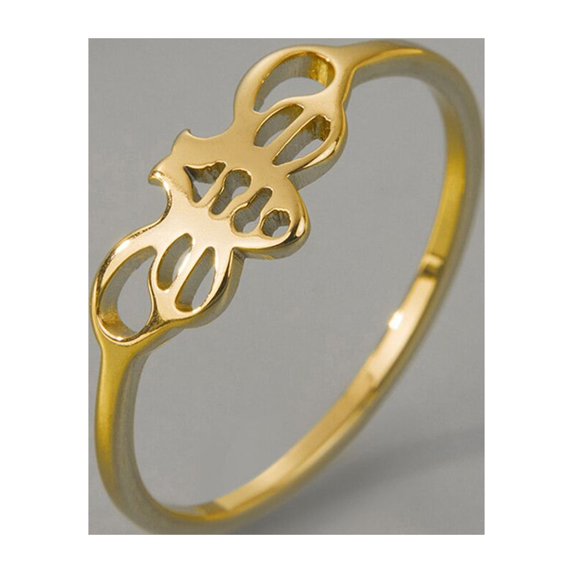 Cutout Butterfly Honeybee Ring Cute Animal Stainless Steel Ring Commitment Jewelry