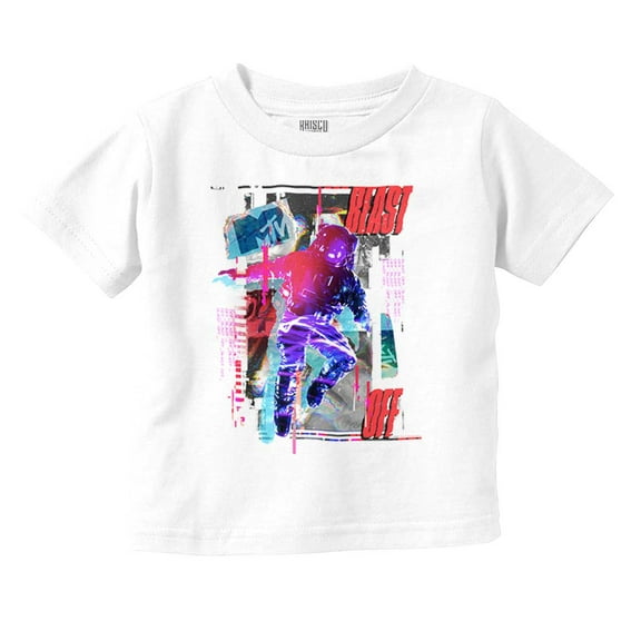 Cutout MTV Logo Moon Man Blast Off Toddler Boy Girl T Shirt Infant Toddler Brisco Brands 24M