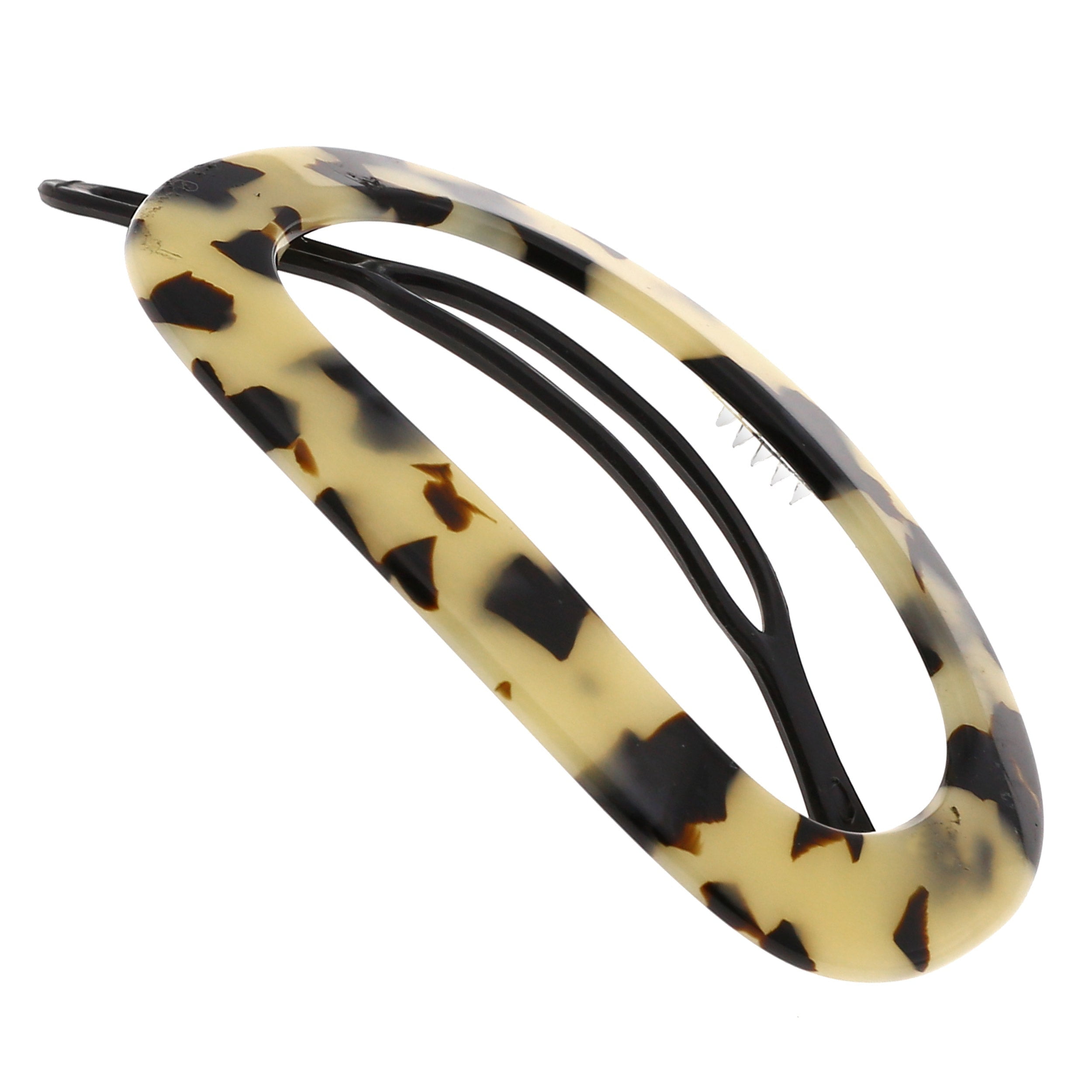 Cutout Oval Metal-Free Barrette - 3" x 3"