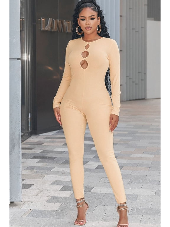 Cutout Round Neck Jumpsuit