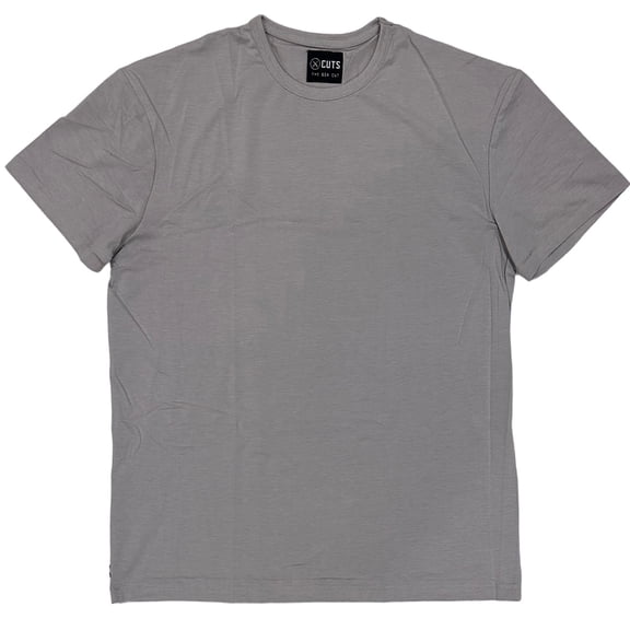 Cuts Clothing Men's Box Cut Relaxed Frame Fit PYCA Pro Tee T-Shirt (Medium, Stone Grey)