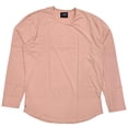 thumbnail image 1 of Cuts Clothing Men's Curve Hem Long Sleeve Crew Signature Fit PYCA Pro Tee T-Shirt (Large, Coral), 1 of 2