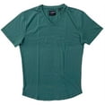 thumbnail image 1 of Cuts Clothing Men's Curve Hem V-Neck Signature Slim Fit PYCA Pro Tee T-Shirt (X-Large, Spruce), 1 of 2