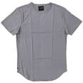 thumbnail image 1 of Cuts Clothing Men's Elongated Crew Neck Signature Slim Fit PYCA Pro Tee T-Shirt (Medium, Granite), 1 of 2
