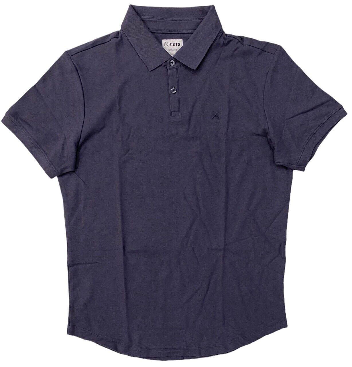 Cuts Clothing Men's Prestige Polo Curve Hem 100% Pima Cotton Shirt