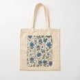 Cutt Little Blue Flowers S Pattern Canvas Tote Bags, Reusable Shopping ...
