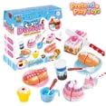 thumbnail image 1 of Cuttable Dessert Cake Pretend Play Toys, Toddler Kids Party Bakery Food Playset with Pretend Pastry Hot Dog Drinks Tableware,Learning Toy, Imaginative Baking Role Play Kit for Boys Girls Ages 3+, 1 of 7