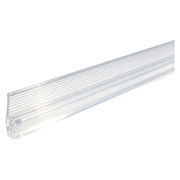 Cuttable Door Bottom Sealing Strip, 1-Pack 3 ft x 1 in Under Door Sweep, for Metal Security Door Thermal Insulation and Noise Reduction, Transparent, bldnkj