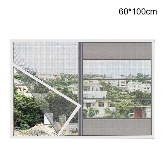 Easy Self Contained Cuttable Door Window Screen Self-adhesive Nylon Window Screen Easy ...