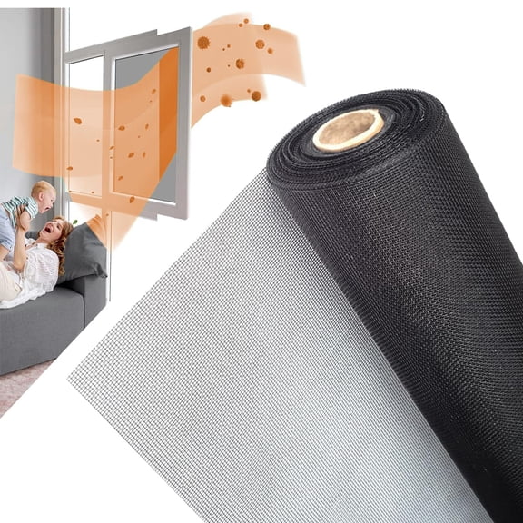 Cuttable Fiberglass Screen Roll 48inch*50ft Pet Proof Window Door Porch Patio DIY Repair Netting