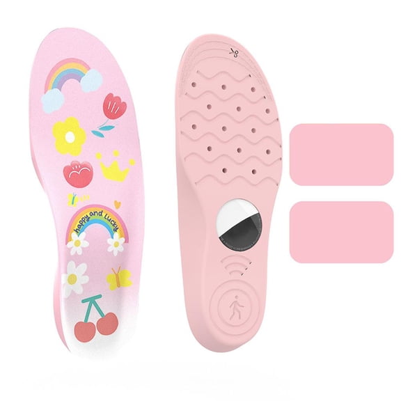 Cuttable Location Tracker Insole for Kids & Elderly, PU Polyester, 1 Pair