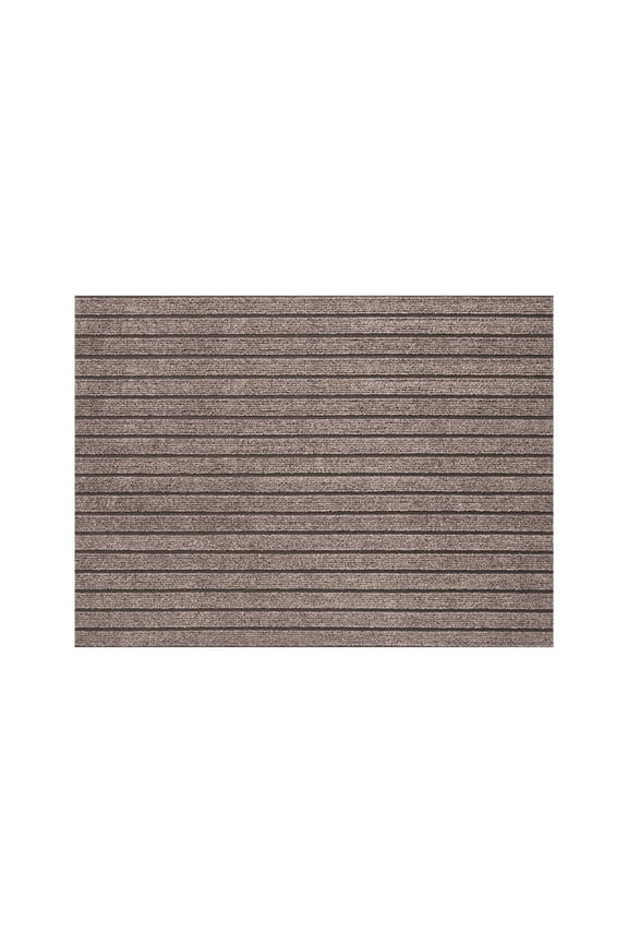 Cuttable Non-Slip Polyester Door Mat 16x24in - Waterproof Striped Entrance Carpet with Rubber Backing | Floor Mat for Home, Kitchen, Bathroom