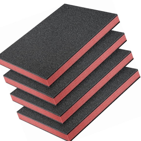 Cuttable Polyurethane Foam Padding for Projects Shock Absorption Portable Sheets,Customizable,4PCS